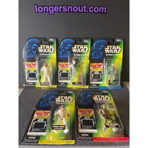 Star Wars - Power of the Force (POTF): LOT of 5 boxed-figures with freeze frame.